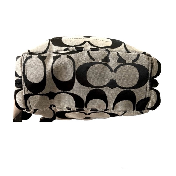 Coach Kyra Signature C Backpack Jacquard in Black/Silver - Picture 7 of 10